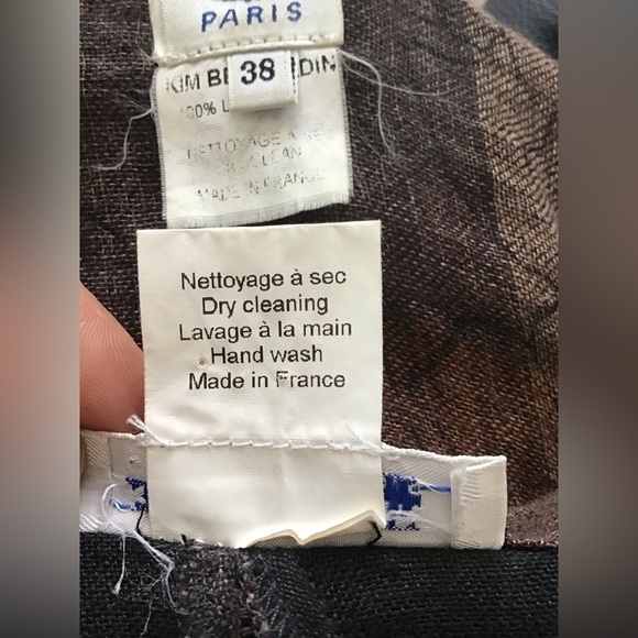 Kim Bernardin Paris Dress 2 Piece Separates Made In France Linen 38 - Picture 7 of 10
